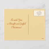 Kerstmis Aankondigen Vintage Kleine Engel Feestdagenkaart (Achterkant)