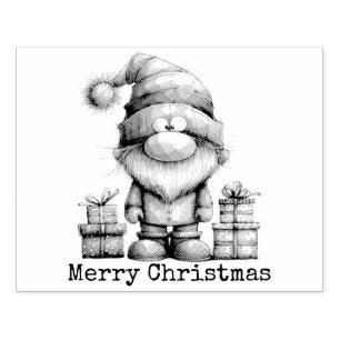 Kerstmis Aanpasbare Elf Rubberstempel