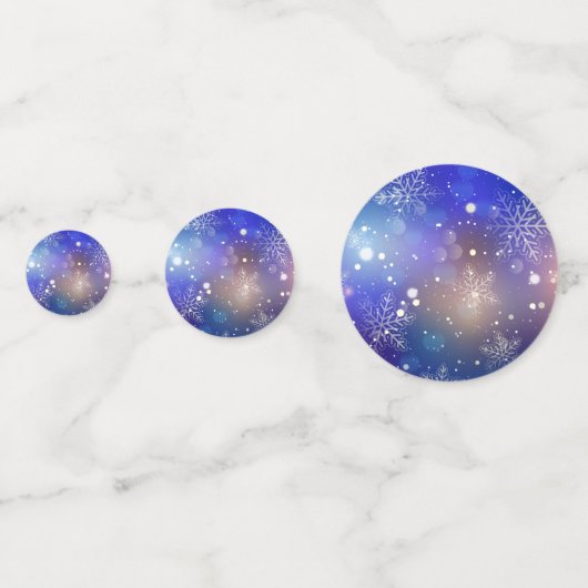 Kerstmis: achtergrond van Snowflake Confetti (Voorkanten)