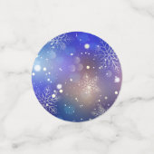 Kerstmis: achtergrond van Snowflake Confetti (Kleine voorkant)