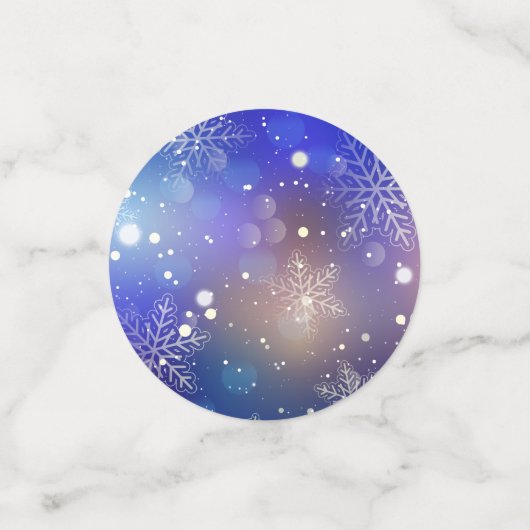 Kerstmis: achtergrond van Snowflake Confetti (Kleine voorkant)