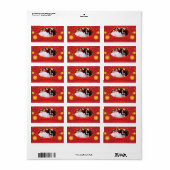 Kerstmis, Adresetiketten Etiket (Full Sheet)