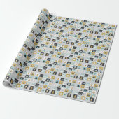 Kerstmis Advent Cadeaupapier (Uitgerold)