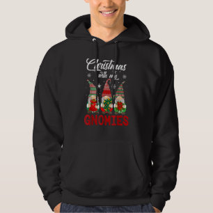 Kerstmis alleen maar met mijn Gnomen Pamajas Fam Hoodie