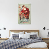 Kerstmis: Alles in je achterste Canvas Afdruk (Insitu (Slaapkamer))