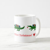 Kerstmis Alligator Mok (Voorkant rechts)