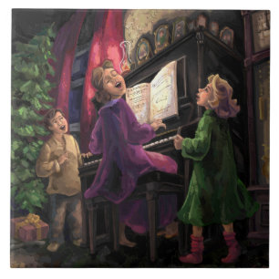 Kerstmis Along Tegeltje