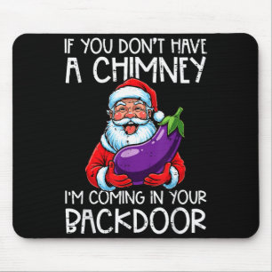 Kerstmis Als Je Geen Schoorsteen Hebt Xmas Volwass Muismat