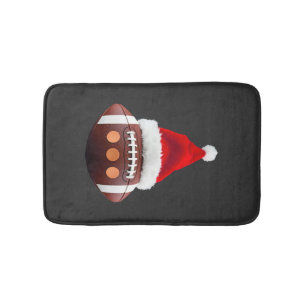 Kerstmis American Football Bal Sinterklaas Hoed (2 Badmat