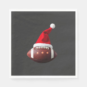 Kerstmis American Football Bal Sinterklaas Hoed (3 Servet