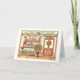 Kerstmis Antiekwinkel Kaart