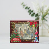 Kerstmis Anton Pieck Feestdagenkaart (Staand voorkant)