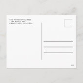 Kerstmis Aquarel Bomen Minimal Modern Feestdagenkaart (Achterkant)