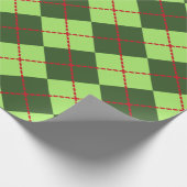 Kerstmis Argyle Inpakpapier (Hoek)