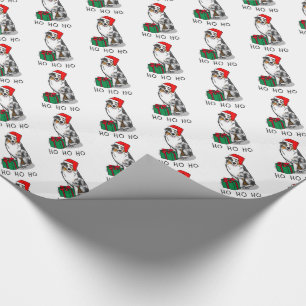 Kerstmis: Australische herder (blauwe kool tan/w 1 Cadeaupapier