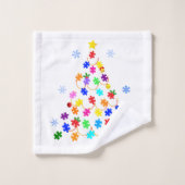 Kerstmis autisme bad handdoek (Wasdoekje)