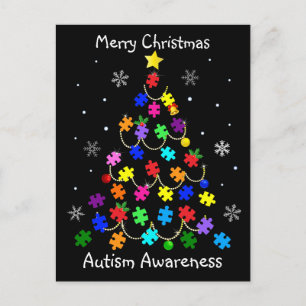 Kerstmis autisme briefkaart