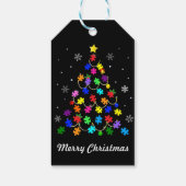 Kerstmis autisme cadeaulabel (Achterkant)