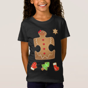 Kerstmis Autisme Gingerbread Puzzel Autisme Paar' T-shirt