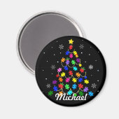 Kerstmis autisme magneet (Voorkant / Achterkant)