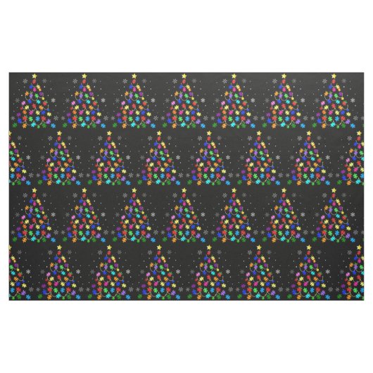 Kerstmis autisme stof (Fat Quarter)