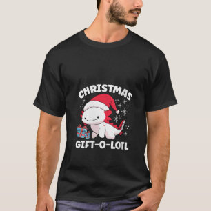 Kerstmis Axolotl Lover Kerstman Salamander XMA T-shirt