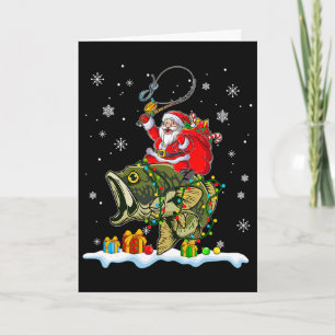 Kerstmis B Vissen Grappige Kerstman Ridder Vis Vis Kaart