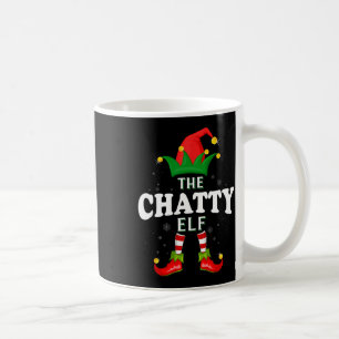 Kerstmis Babbelende Elf Familie Bijpassende Kerst Koffiemok