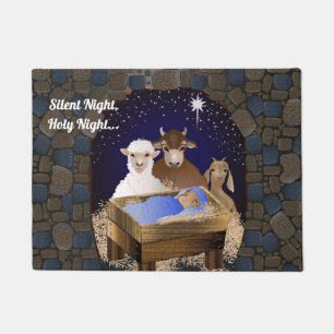 Kerstmis Baby Jezus Deurmat