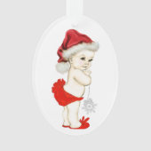 Kerstmis Baby Meisje Ornament (voorkant)