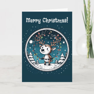 Kerstmis Baby Opgevouwen Kerstkaart Feestdagen Kaart