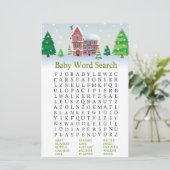 Kerstmis Baby shower Word Search Game (Staand voorkant)