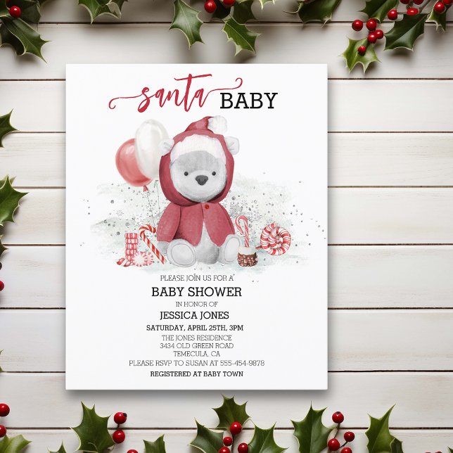 Kerstmis babyshower Poolbeer teddybeer welp budget (Creator heeft geüpload)