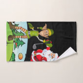 Kerstmis badhanddoek sets, Santa Golf Bad Handdoek (Handdoek)