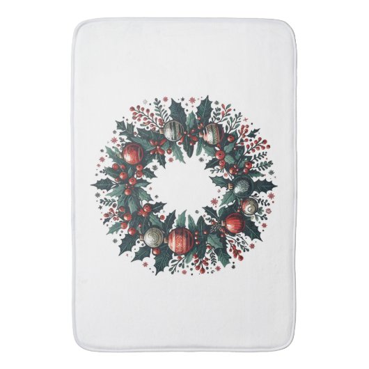 Kerstmis Badmat (Voorkant Verticaal)