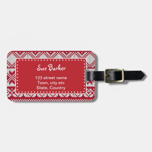 Kerstmis Bagagelabel (Voorkant horizontaal)