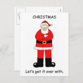 Kerstmis Bah Humbug Feestdagenkaart (Voorkant / Achterkant)