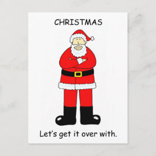 Kerstmis Bah Humbug Feestdagenkaart