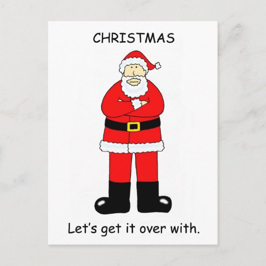 Kerstmis Bah Humbug Feestdagenkaart (Voorkant)