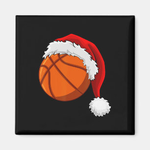 Kerstmis Basketbal Santa Hoed Mannen Jongens Sport Magneet