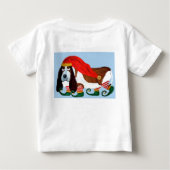 Kerstmis Basset Hound Elf (Achterkant)