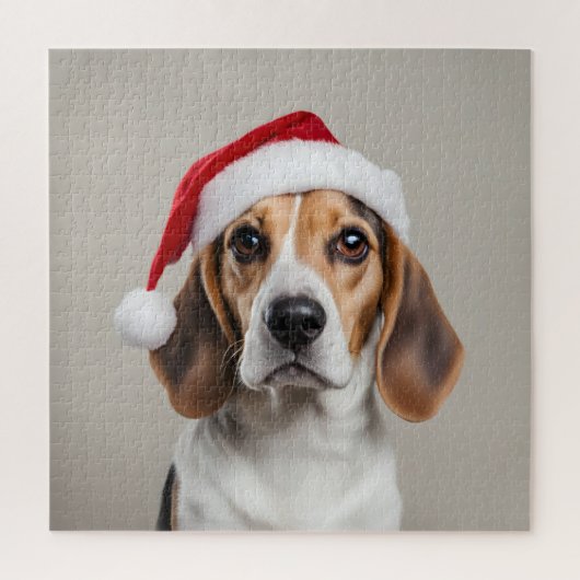 Kerstmis Beagle Legpuzzel (Verticaal)