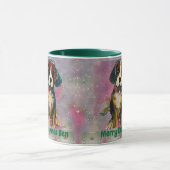 Kerstmis Beagle Wensen Mok (Midden)