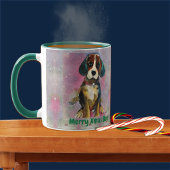 Kerstmis Beagle Wensen Mok