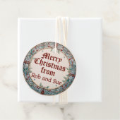 Kerstmis Bedankjes Labels (In situ)