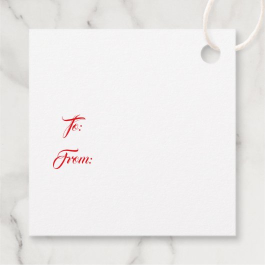 Kerstmis Bedankjes Labels (Achterkant)