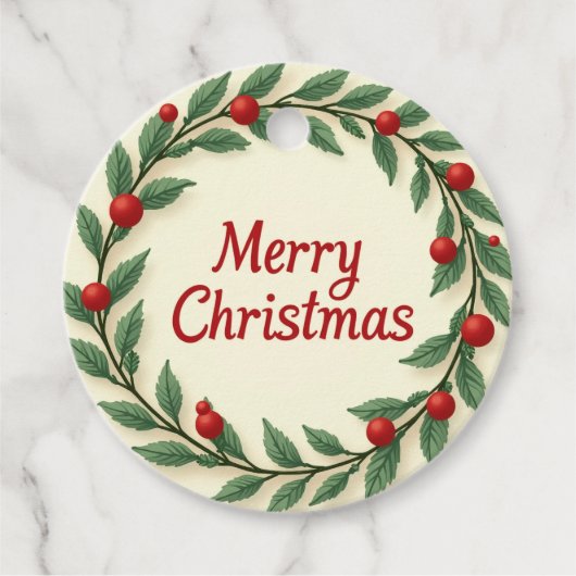 kerstmis bedankjes labels (Voorkant)