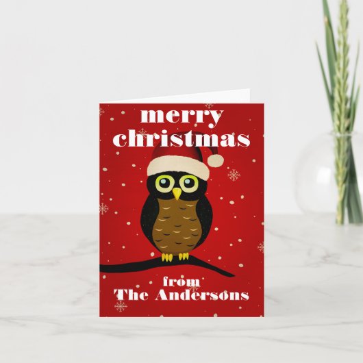 Kerstmis Bedankkaart (Voorkant)