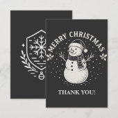 Kerstmis Bedankkaart (Voorkant / Achterkant)