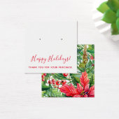 Kerstmis bedankt dat je een DisplayCard verdient Vierkante Visitekaartjes (Bureau)